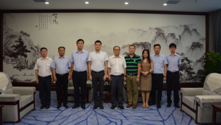 四川省武胜县县委书记毛加庆等一行莅临HJC黄金城平台投资集团